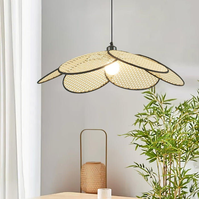 Petals Rattan Pendant Lamp-DWHOME