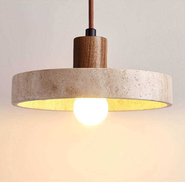 Piedra Travertine Pendant Light-DWHOME