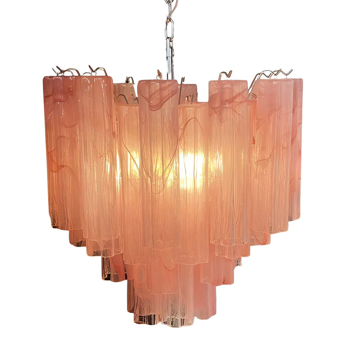 Pink Murano Glass Tronchi Chandelier-DWHOME