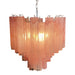 Pink Murano Glass Tronchi Chandelier-DWHOME