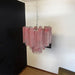 Pink Murano Glass Tronchi Chandelier-DWHOME