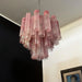 Pink Murano Glass Tronchi Chandelier-DWHOME