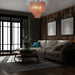 Pink Murano Glass Tronchi Chandelier-DWHOME