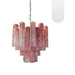 Pink Murano Glass Tronchi Chandelier-DWHOME