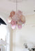 Pink Murano Disc Glass Chandelier-DWHOME