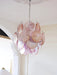 Pink Murano Disc Glass Chandelier-DWHOME