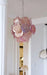 Pink Murano Disc Glass Chandelier-DWHOME