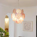 Pink Murano Disc Glass Chandelier-DWHOME