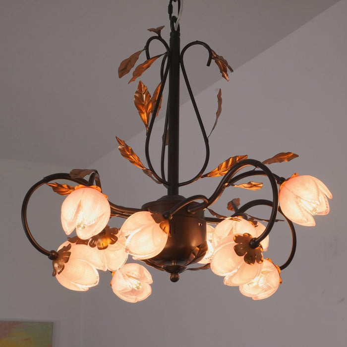 Pink Tulip Chandelier-DWHOME