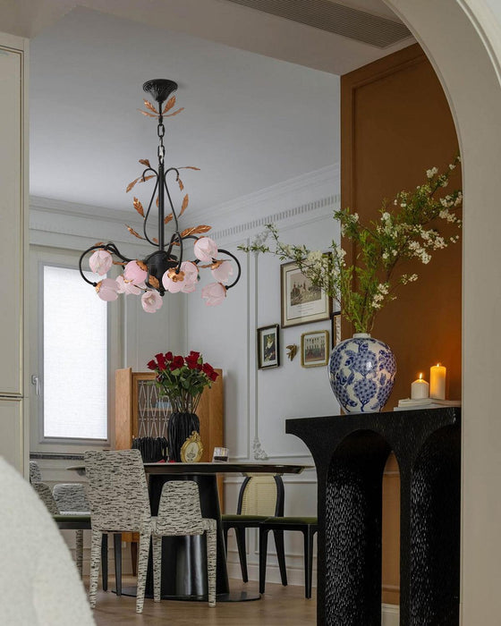 Pink Tulip Chandelier-DWHOME