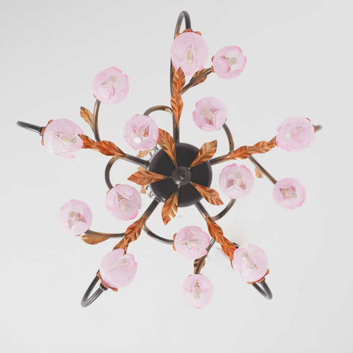 Pink Tulip Chandelier-DWHOME