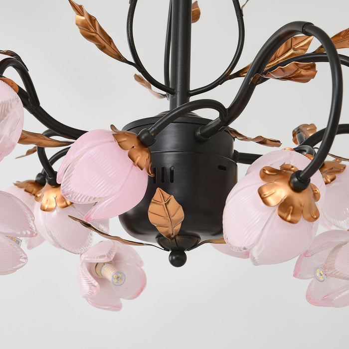 Pink Tulip Chandelier-DWHOME