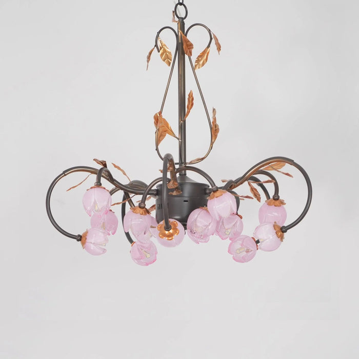 Pink Tulip Chandelier-DWHOME