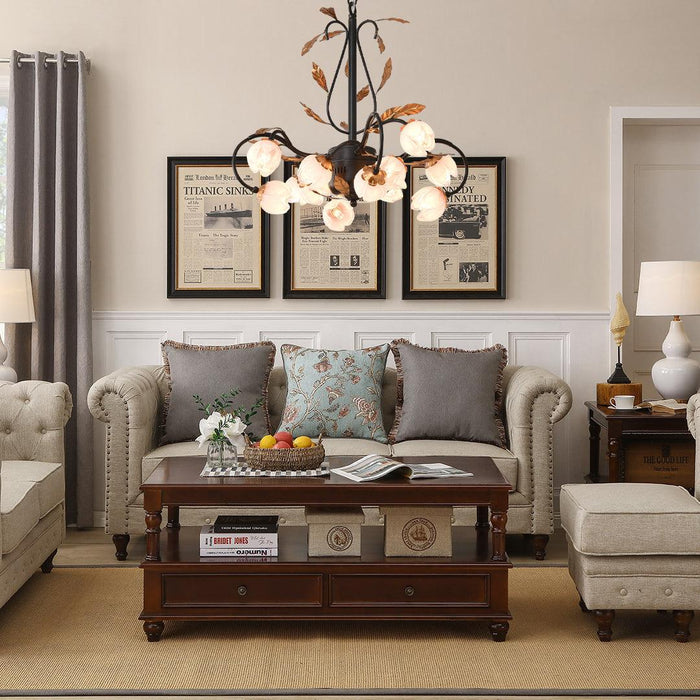 Pink Tulip Chandelier-DWHOME