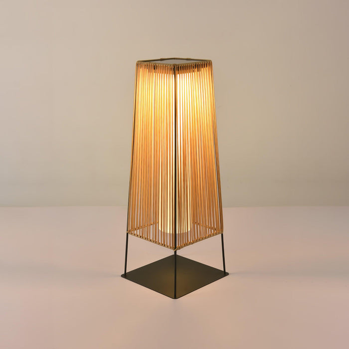 Plastic Rattan Outdoor Post Light-DWHOME