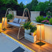 Plastic Rattan Outdoor Post Light-DWHOME