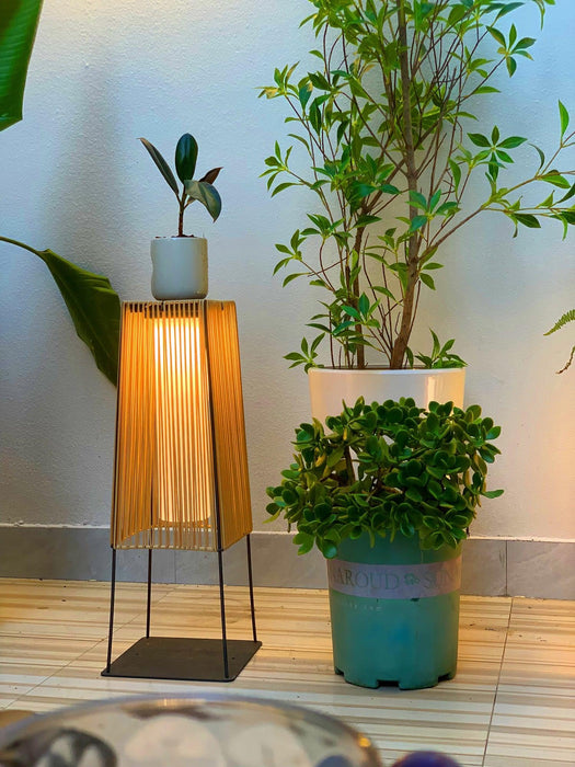 Plastic Rattan Outdoor Post Light-DWHOME