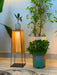 Plastic Rattan Outdoor Post Light-DWHOME