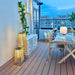 Plastic Rattan Outdoor Post Light-DWHOME