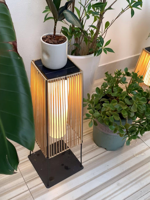 Plastic Rattan Outdoor Post Light-DWHOME