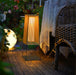 Plastic Rattan Outdoor Post Light-DWHOME