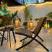 Plastic Rattan Outdoor Post Light-DWHOME