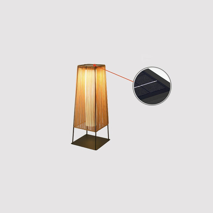 Plastic Rattan Outdoor Post Light-DWHOME