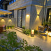 Plastic Rattan Outdoor Post Light-DWHOME