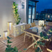 Plastic Rattan Outdoor Post Light-DWHOME