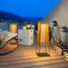 Plastic Rattan Outdoor Post Light-DWHOME