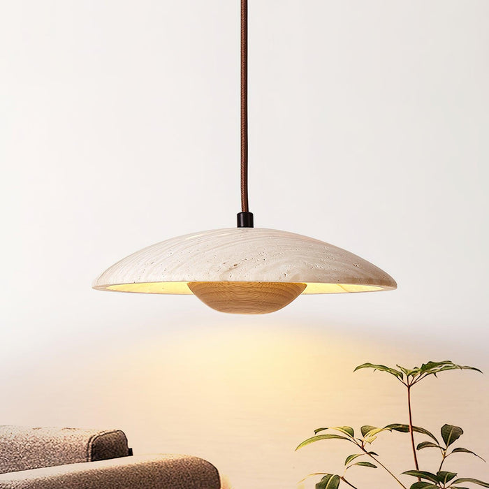 Solara Wood Pendant Lamp-DWHOME