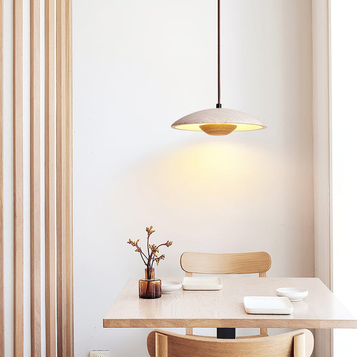 Solara Wood Pendant Lamp-DWHOME