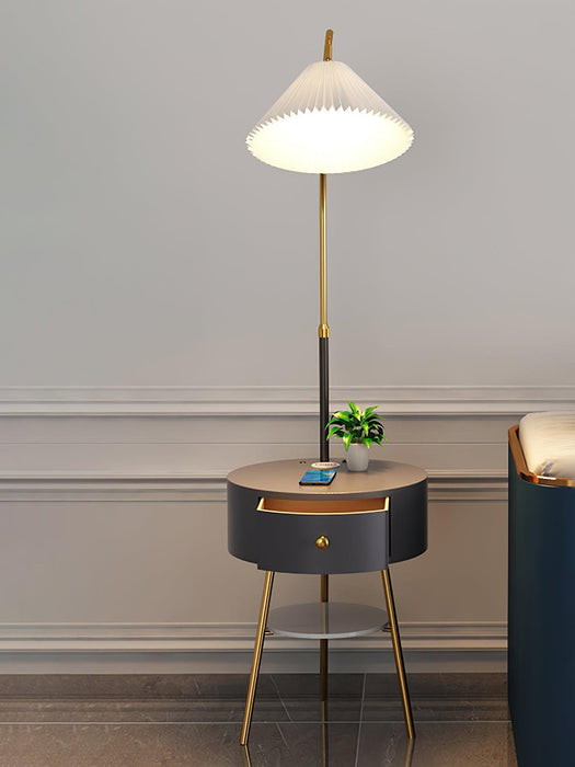 Pleated Arc Floor Light - DWHOME