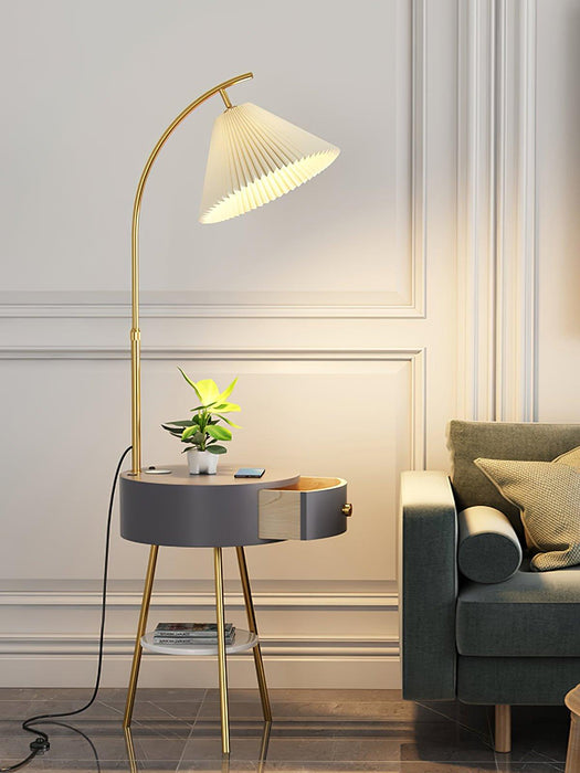 Pleated Arc Floor Light - DWHOME