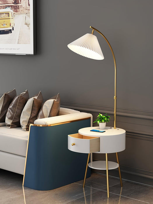 Pleated Arc Floor Light - DWHOME