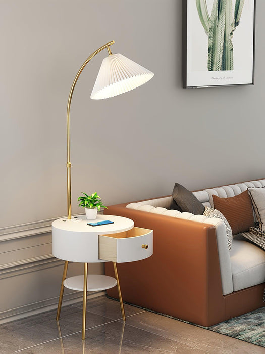 Pleated Arc Floor Light - DWHOME