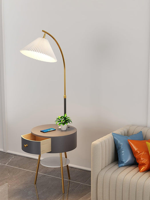 Pleated Arc Floor Light - DWHOME