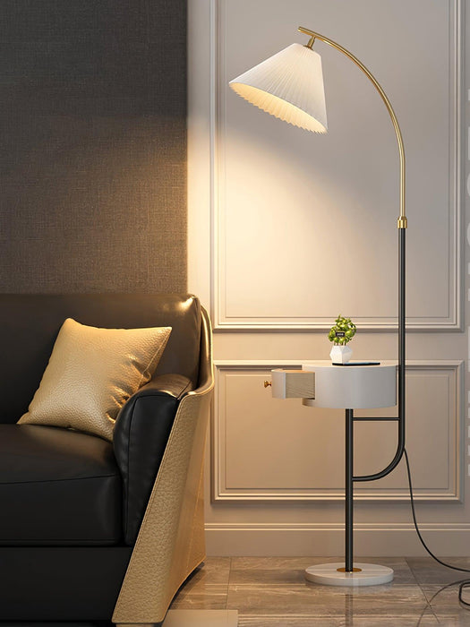 Pleated Arc Floor Light - DWHOME