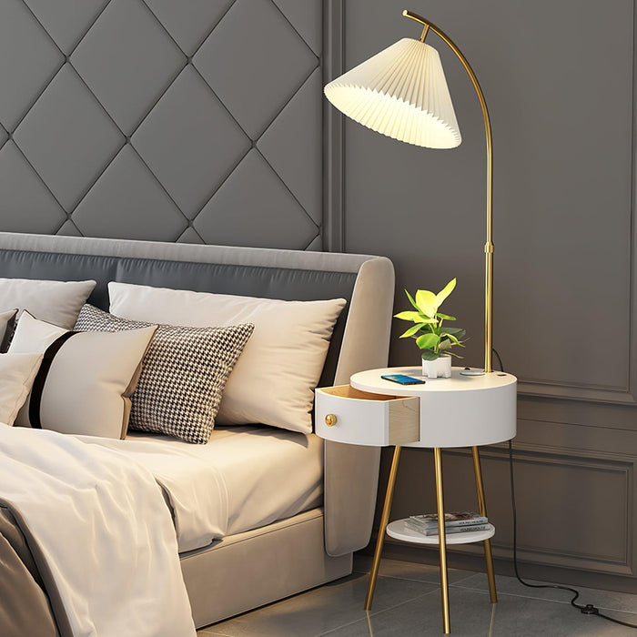 Pleated Arc Floor Light - DWHOME