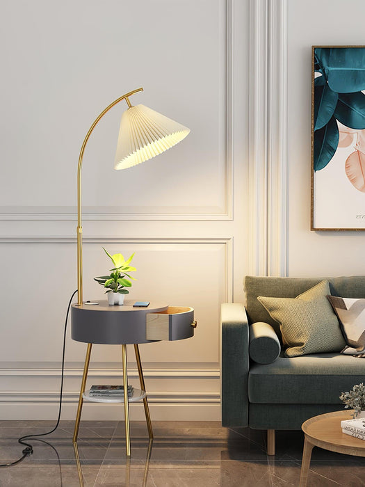 Pleated Arc Floor Light - DWHOME