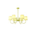 Pleated Fabric Matcha Chandelier - DWHOME