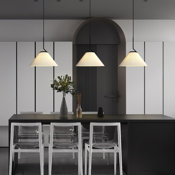 Pleated Skirt Pendant Light-DWHOME