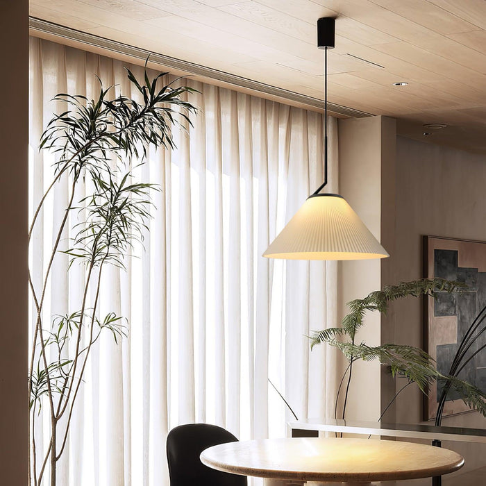 Pleated Skirt Pendant Light-DWHOME