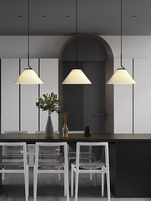 Pleated Skirt Pendant Light-DWHOME
