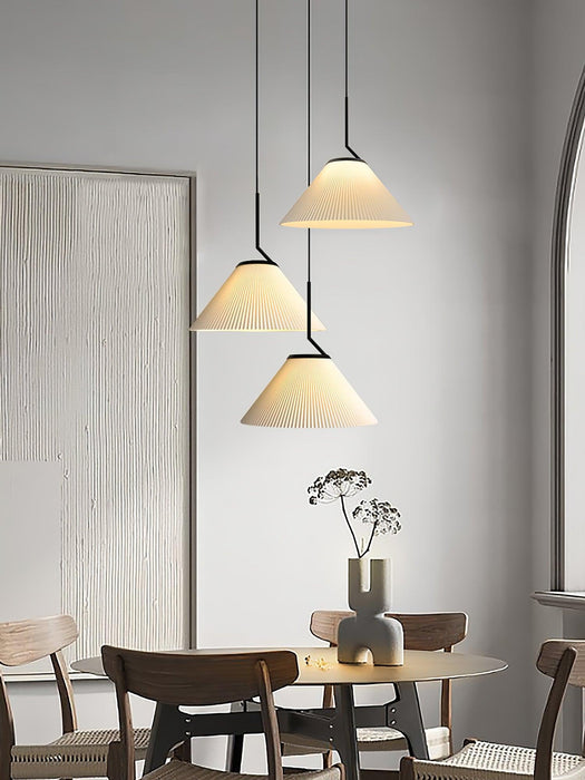 Pleated Skirt Pendant Light-DWHOME