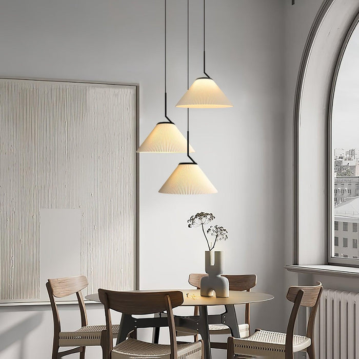 Pleated Skirt Pendant Light-DWHOME