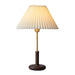 Pleated Walnut Table Lamp - DWHOME