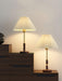 Pleated Walnut Table Lamp - DWHOME