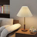 Pleated Walnut Table Lamp - DWHOME