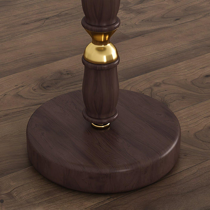 Pleated Walnut Table Lamp - DWHOME